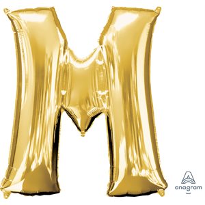 32'' M. LETTER M GOLD H / S