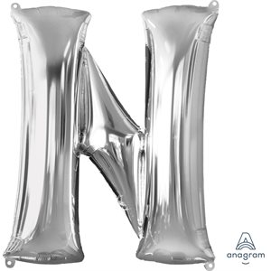 34''M.LETTER N SILVER H / S