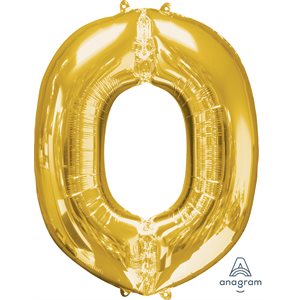 32'' M. LETTER O GOLD H / S