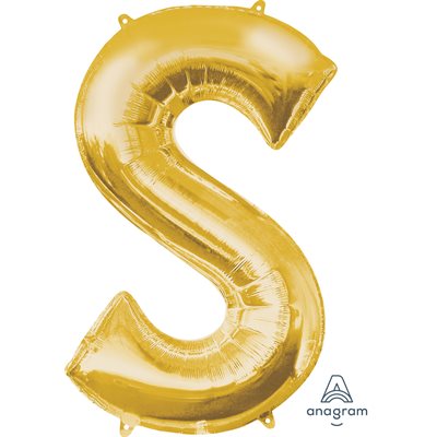 32''M.LETTER S GOLD H / S