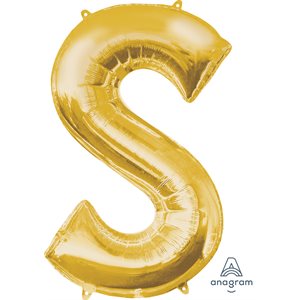 32''M.LETTER S GOLD H / S