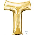 32''M.LETTER T  gold H / S