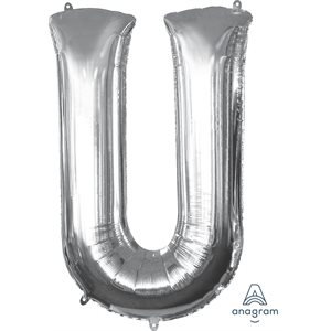 34''M.LETTER U SILVER H / S