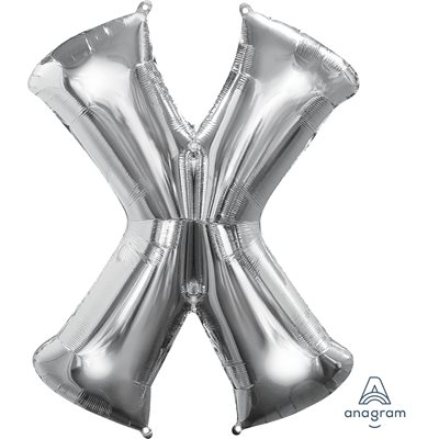 34''M. LETTER X SILVER H / S