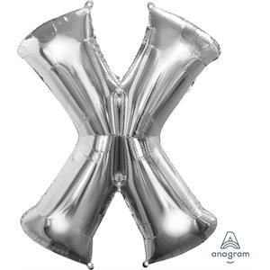 34''M. LETTER X SILVER H / S