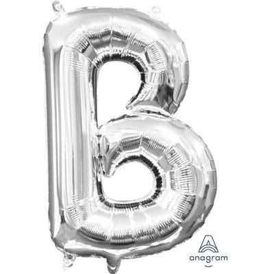16''M. LETTER B SILVER
