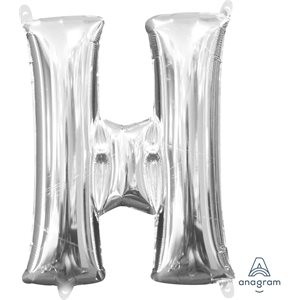 16''M. LETTER H SILVER