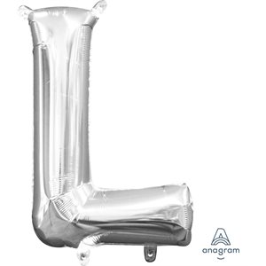 16''M. LETTER L SILVER