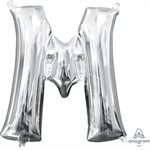 M.16'' LETTRE M  ARGENT