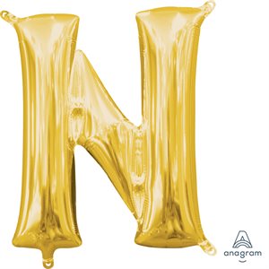 16''M.GOLD LETTER N