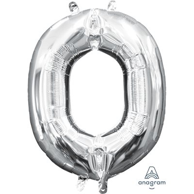 16'' M. LETTER O SILVER