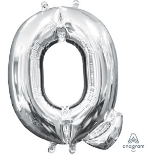 16'' M. LETTER Q SILVER