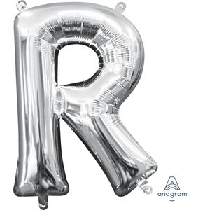 16''M.LETTER R SILVER