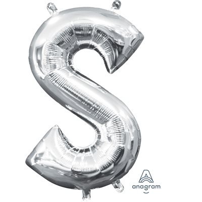 16'' M. LETTER S SILVER
