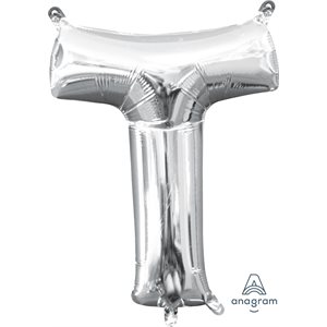 16'' M. LETTER T SILVER
