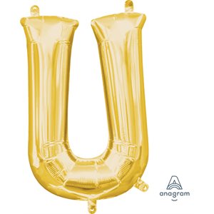 16''M.GOLD LETTER U