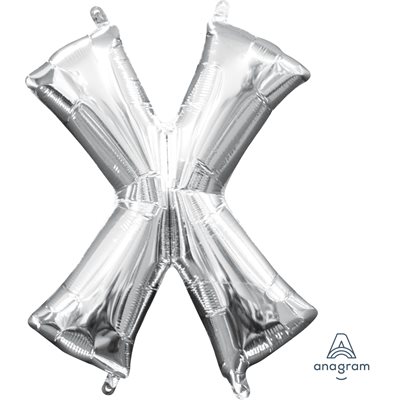 16'' M. LETTER X SILVER