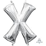 16'' M. LETTER X SILVER