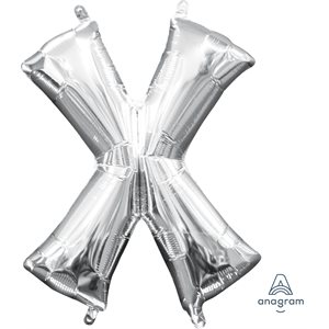 16'' M. LETTER X SILVER
