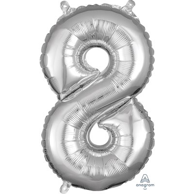 16''M.SILVER NUMBER 8