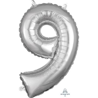 16''M.SILVER NUMBER 9