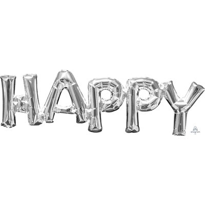 M.30'' PHRASE HAPPY ARGENT M.30'' PHRASE HAPPY ARGENT