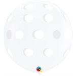B.36'' CLAIR GROS POIS BLANC