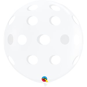 B.36'' CLAIR GROS POIS BLANC
