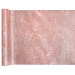 Chemin de table Fanon métallisé Rose 30 cm Rouleau de 5 mètr