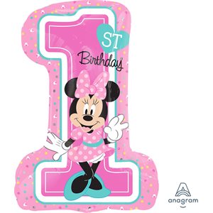 M.28'' MINNIE FIRST BIRTHDAY H / S