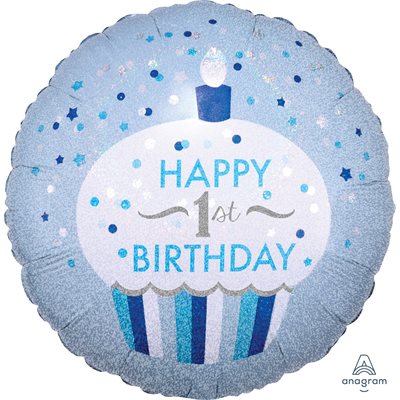M.18'' 1ST BIRTHDAY CUPCAKE BOY M.18'' 1ST BIRTHDAY CUPCAKE BOY