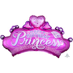 M.32'' PRINCESS CROWN&GEM HBD H / S
