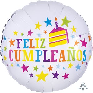 M.18'' FELIZ CUMPLEANOS STAR