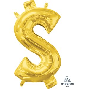 16''M.SYMBOL $ GOLD