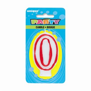 DELUXE NUMERAL CANDLE "0"