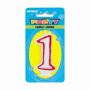 DELUXE NUMERAL CANDLE "1"
