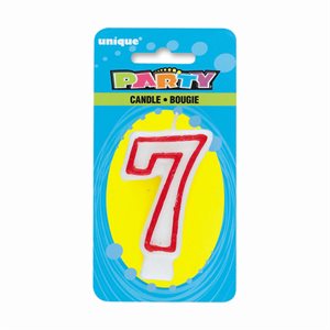 DELUXE NUMERAL CANDLE "7"
