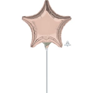 9''M. ROSE GOLD STAR
