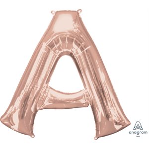 34'' M. LETTER A ROSE GOLD H / S