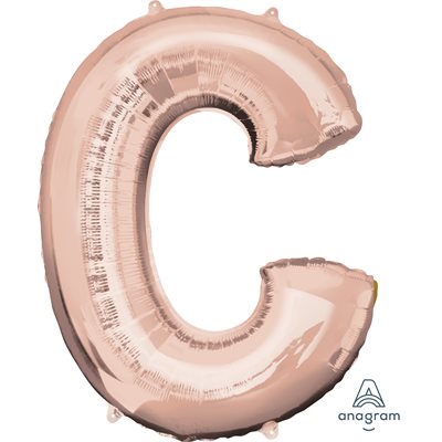 M.34'' LETTRE C ROSE GOLD H / S