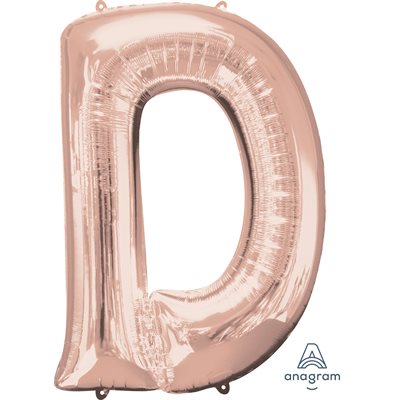 34''M. D LETTER ROSE GOLD H / S