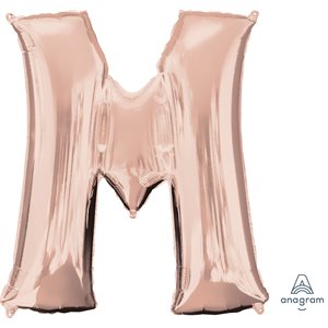 34''M. M LETTER ROSE GOLD H / S