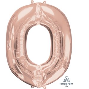 34''M. O LETTER ROSE GOLD H / S
