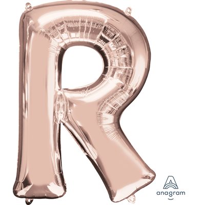 34''M. R LETTER R ROSE GOLD