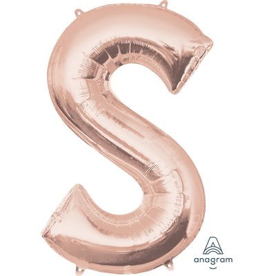 34''M. S LETTER ROSE GOLD H / S