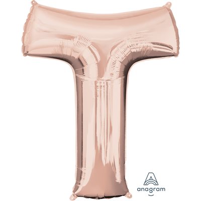 34''M. T LETTER ROSE GOLD H / S