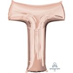 34''M. T LETTER ROSE GOLD H / S
