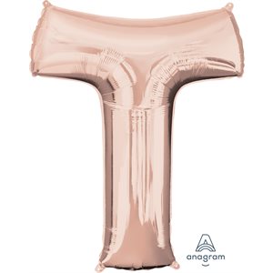 34''M. T LETTER ROSE GOLD H / S