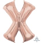34''M. X LETTER ROSE GOLD H / S