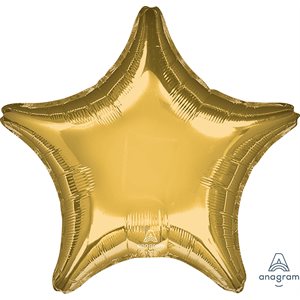 28'' STARS MYLAR GOLD